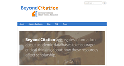 Desktop Screenshot of beyondcitation.org