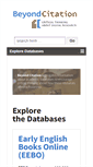 Mobile Screenshot of beyondcitation.org